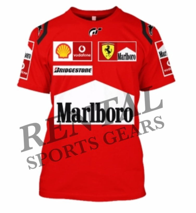Michael Schumacher 2001 T-Shirt Ferrari F1 - Rental Sports