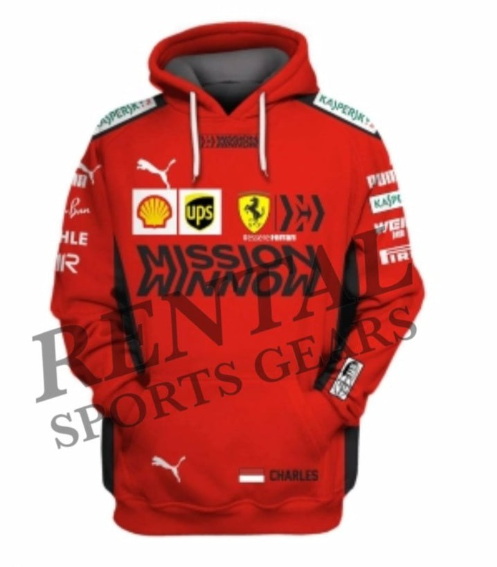 Charles Leclerc 2020 Mission Winnow Racing Hoodie Ferrari F1 – Rental Sports