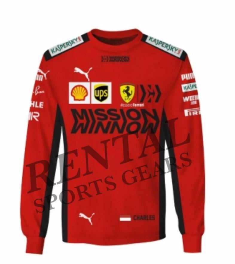 Charles Leclerc 2020 replica Racing Shirt Ferrari F1 - Rental Sports