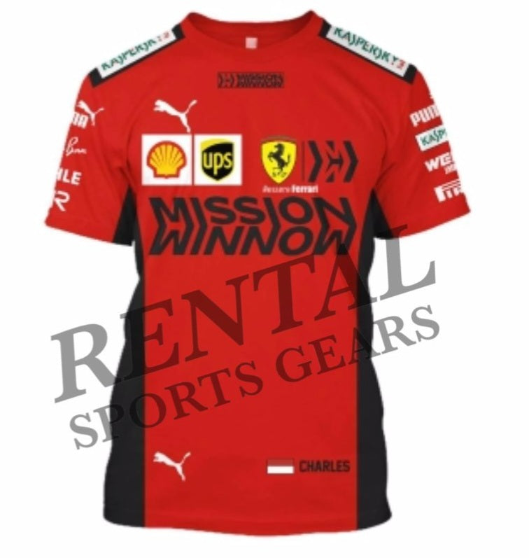 Charles Leclerc 2020 replica Racing Shirt Ferrari F1 - Rental Sports