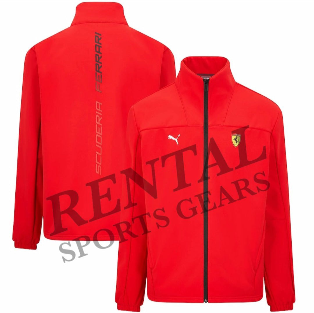 Scuderia Ferrari Puma Softshell Jacket-Black/Red - Rental Sports