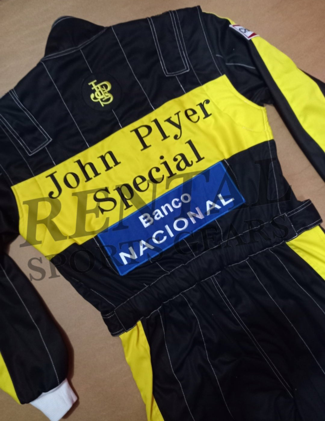 Ayrton Senna 1985 F1 Jps Embroidery Race Suit | F1 Replica Embroidery Race Suit - Rental Sports