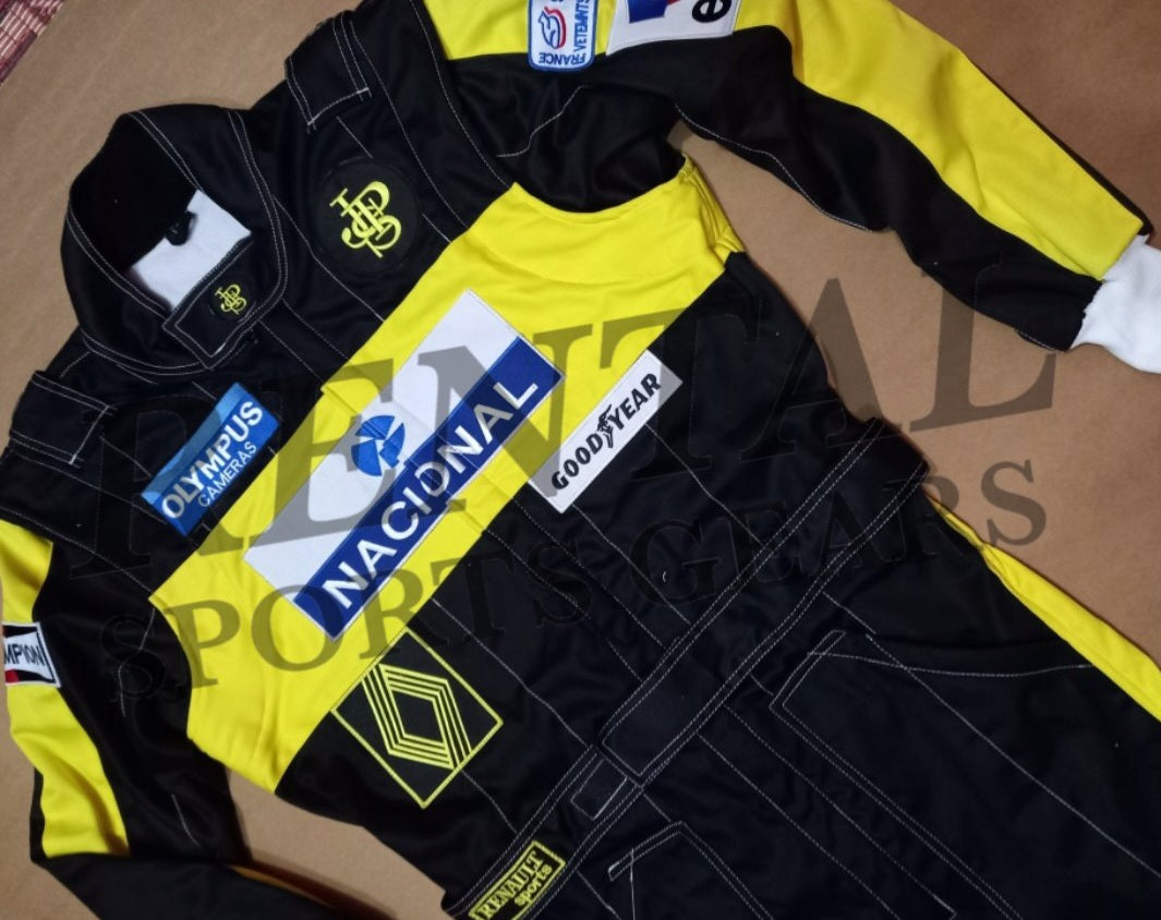 Ayrton Senna 1985 F1 Jps Embroidery Race Suit | F1 Replica Embroidery Race Suit - Rental Sports