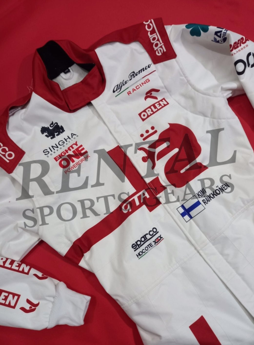 Kimi Raikkonen Alfa Romeo 2021 F1 Kart Race suitF1 Kart Race suit - Rental Sports