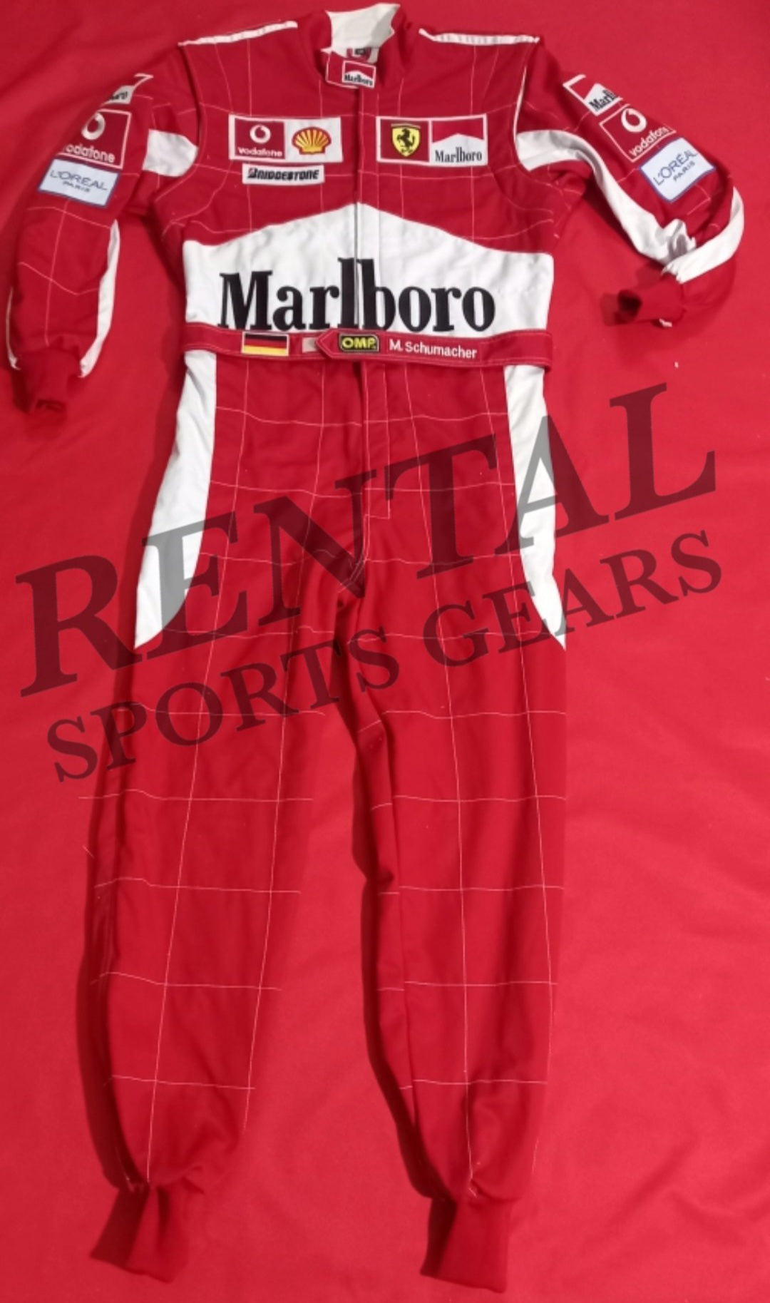 Michael Schumacher 2005 Embroidery Race suit | F1 Replica Embroidery Race Suit - Rental Sports