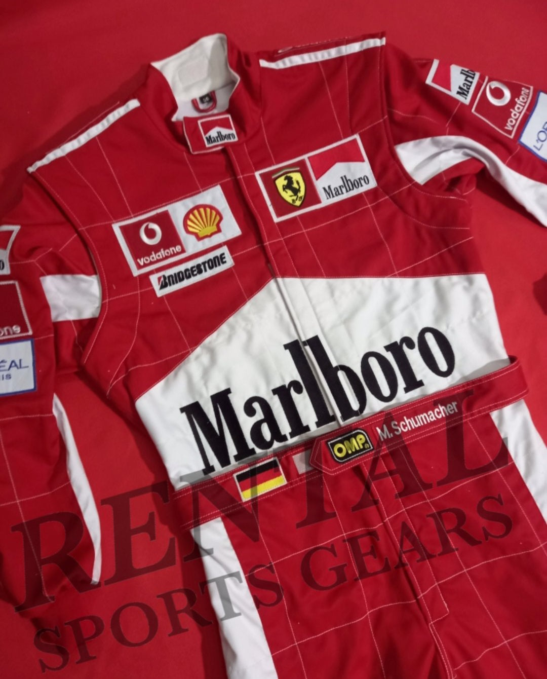 Michael Schumacher 2005 Embroidery Race suit | F1 Replica Embroidery Race Suit - Rental Sports