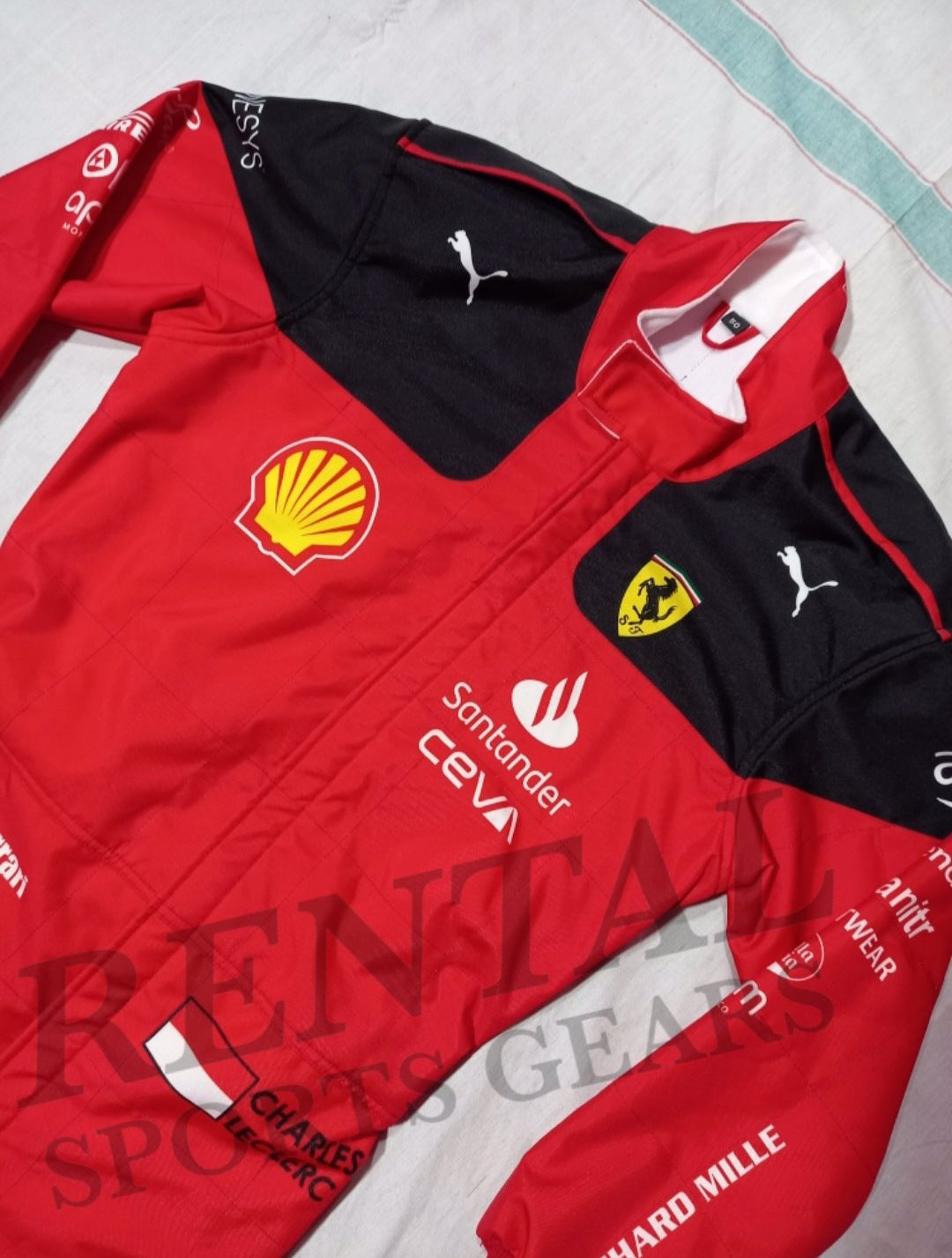 Charles leclrec ferarri suit 2023 f1 race suit