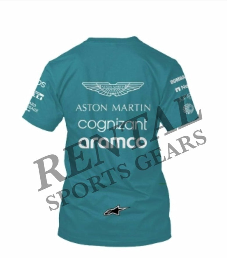2023 Fernando alonso RACE Shirt ASTON MARTIN F1 - Rental Sports