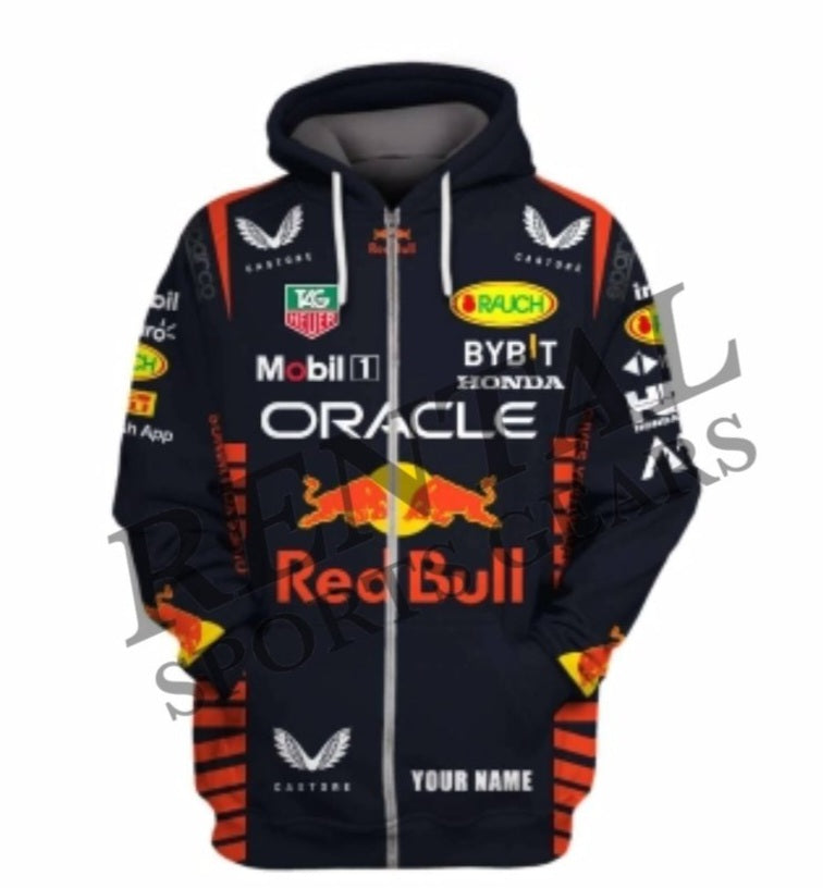 Max Verstappen Race F1 Hoodie Honda Oracle 2023 - Rental Sports