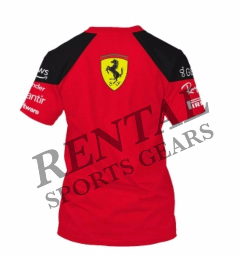 2023 Carlos Sainz Race Scuderia Ferrari F1 Shirt - Rental Sports