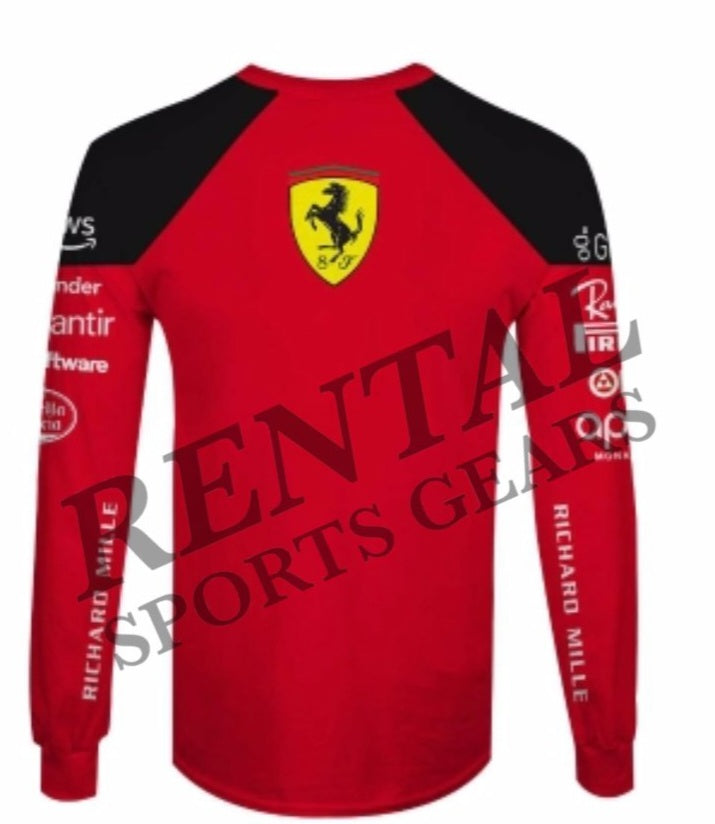2023 Carlos Sainz Race Scuderia Ferrari F1 Shirt - Rental Sports