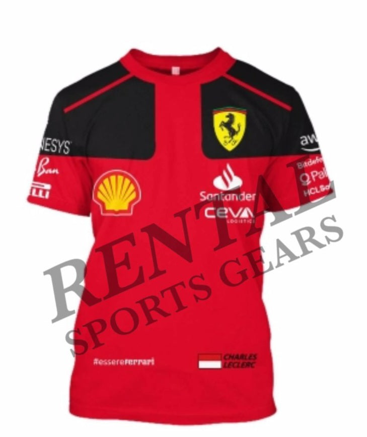 New Charles Leclerc 2023 Race Shirt Ferrari F1 - Rental Sports