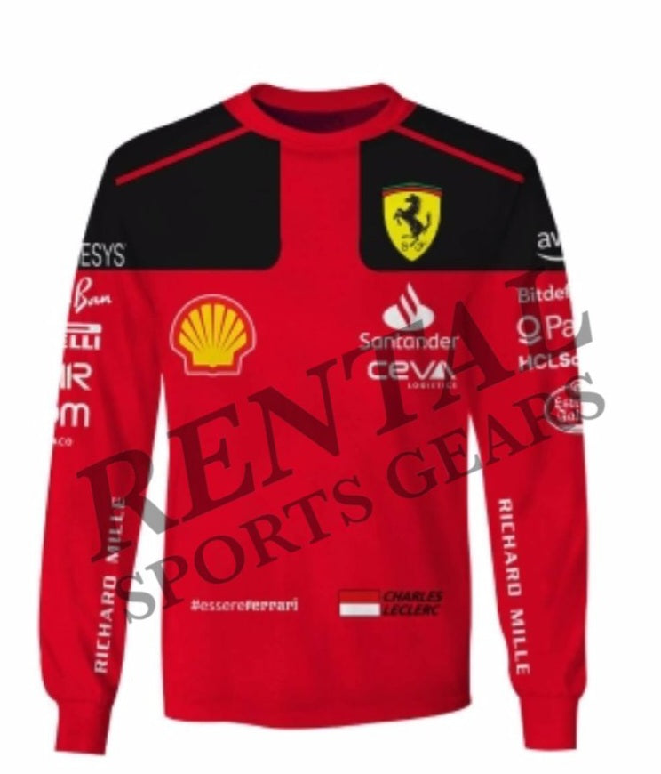 New Charles Leclerc 2023 Race Shirt Ferrari F1 - Rental Sports