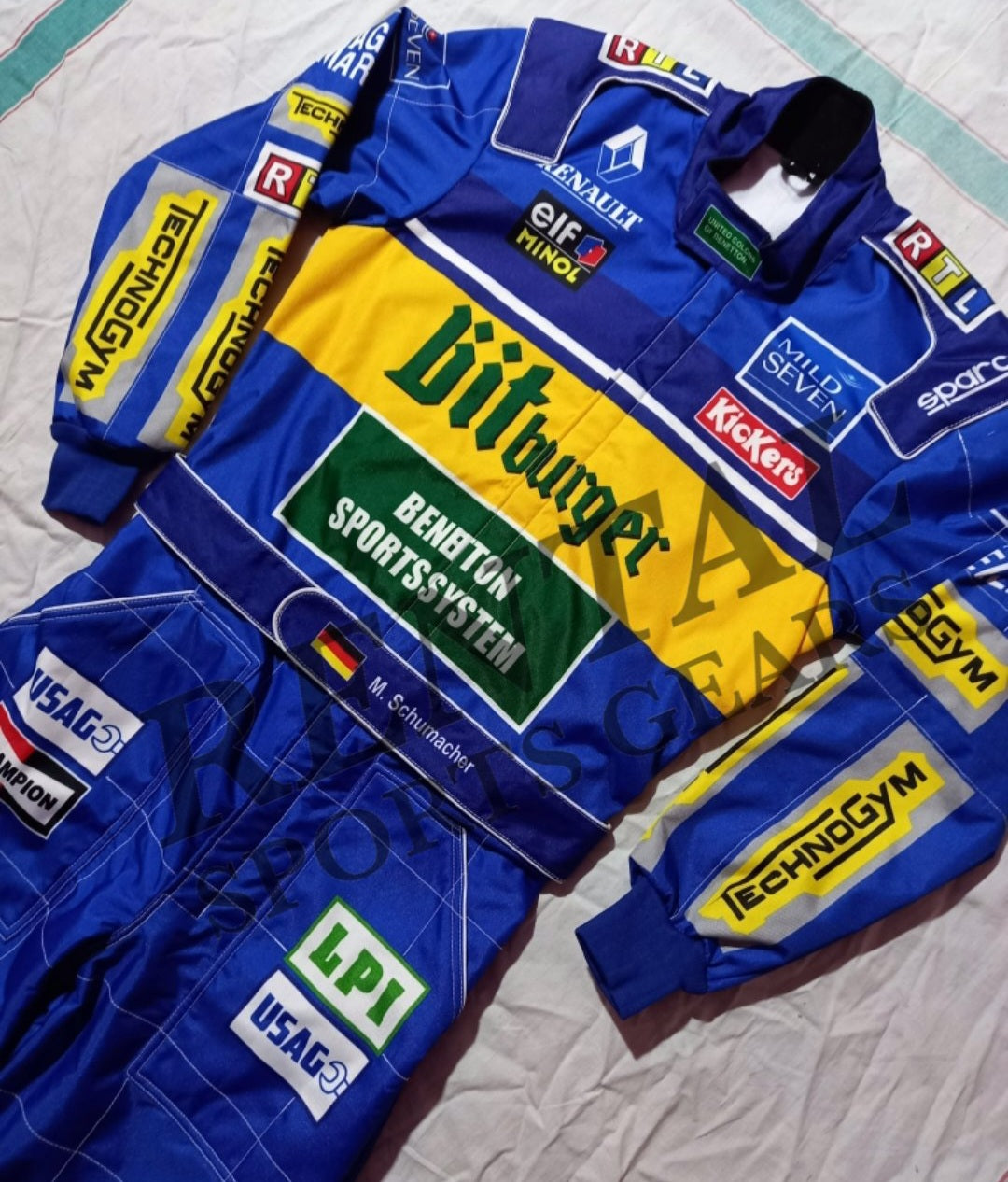 Michael Schumacher BitBurger 1995 Race Suit - f1 race suit