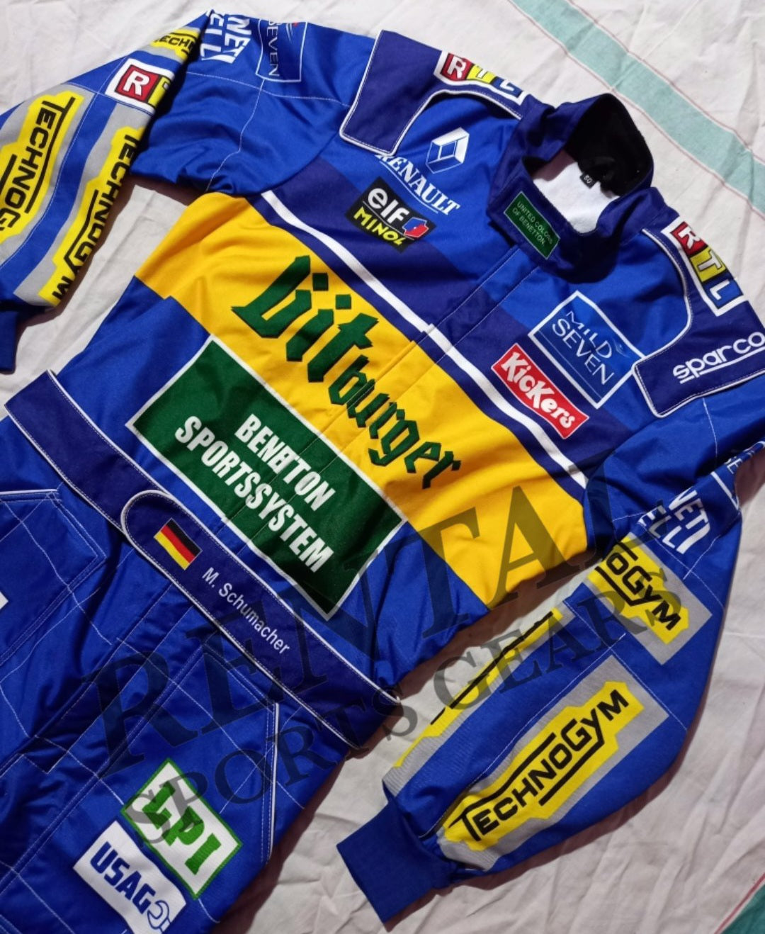 Michael Schumacher BitBurger 1995 Race Suit - f1 race suit