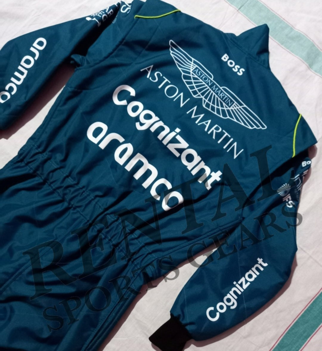 Sebastian vettel Aston Martin 2022 F1 Suit Printed F1 Race Suit - Rental Sports