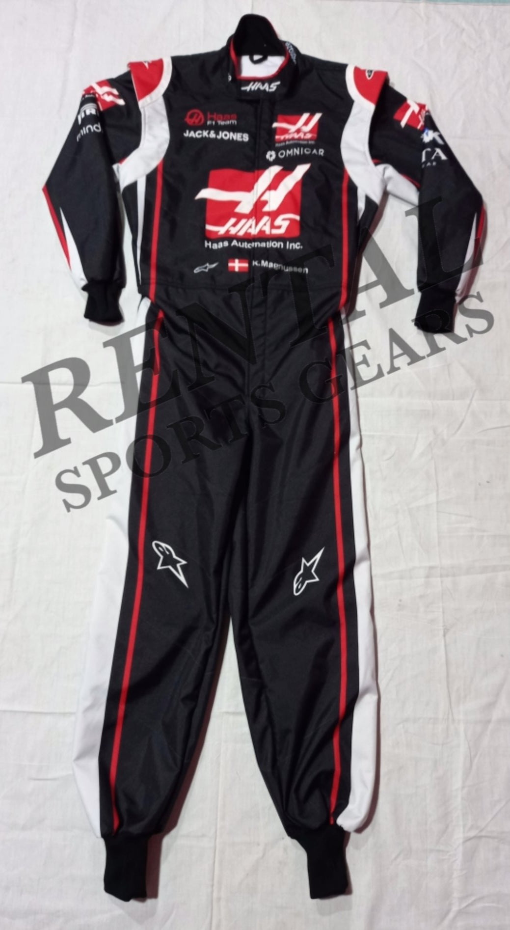Kevin Magnussen 2020 F1 Haas Race Suit 2020 - F1 Replica Team Haas Suit - Rental Sports