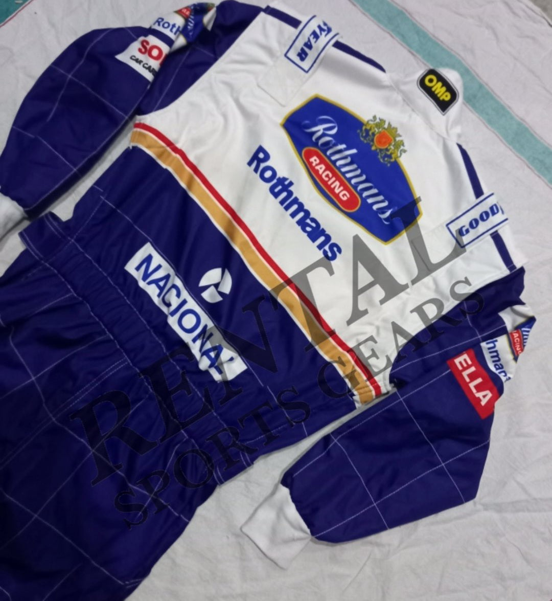 Ayrton Senna 1994 Racing Suit / Team Williams F1 Rothmans - Rental Sports