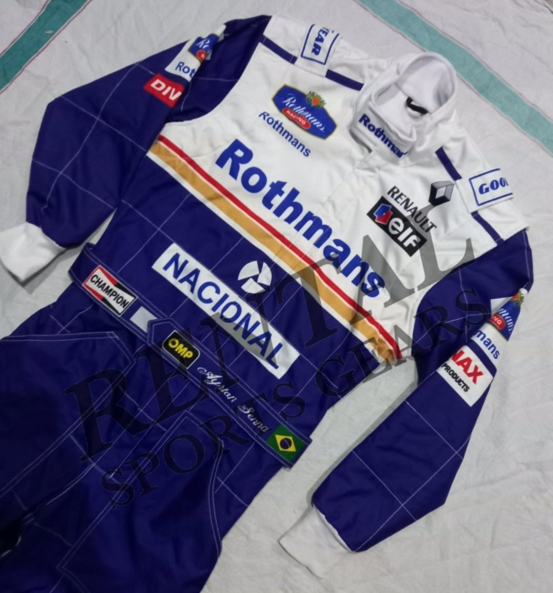 Ayrton Senna 1994 Racing Suit / Team Williams F1 Rothmans - Rental Sports