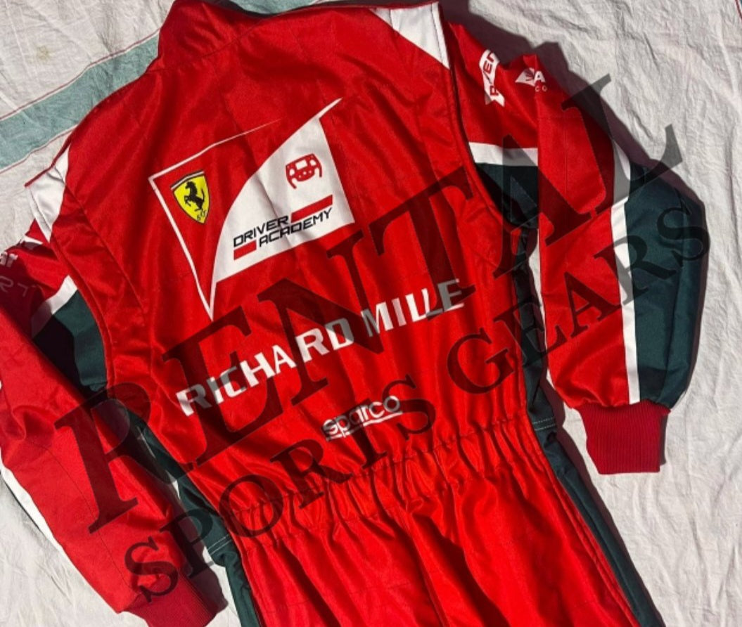 Charles Leclerc 2017 Race Suit Formula 2 Champion - Richard Mille Race Suit - Rental Sports