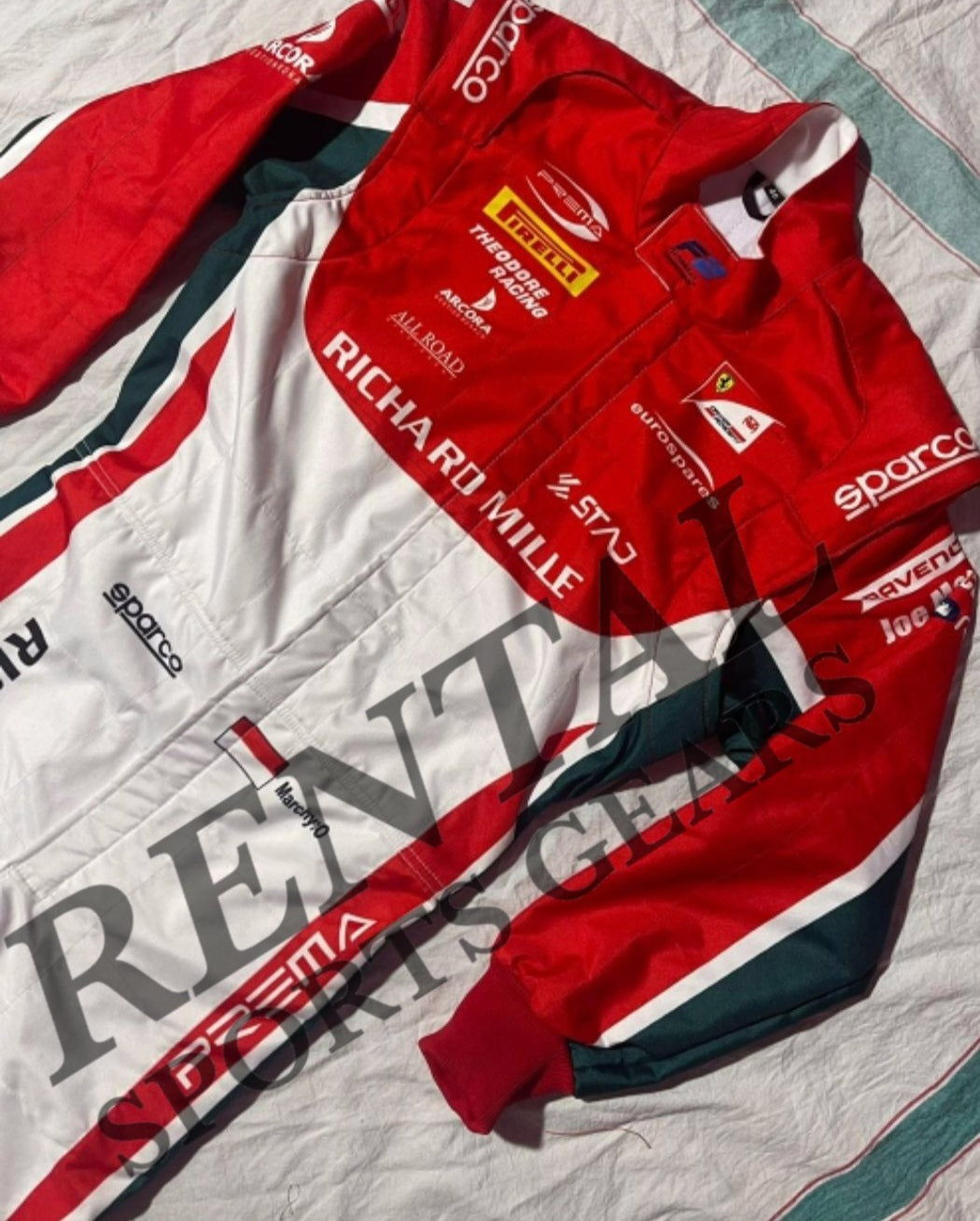 Charles Leclerc 2017 Race Suit Formula 2 Champion - Richard Mille Race Suit - Rental Sports