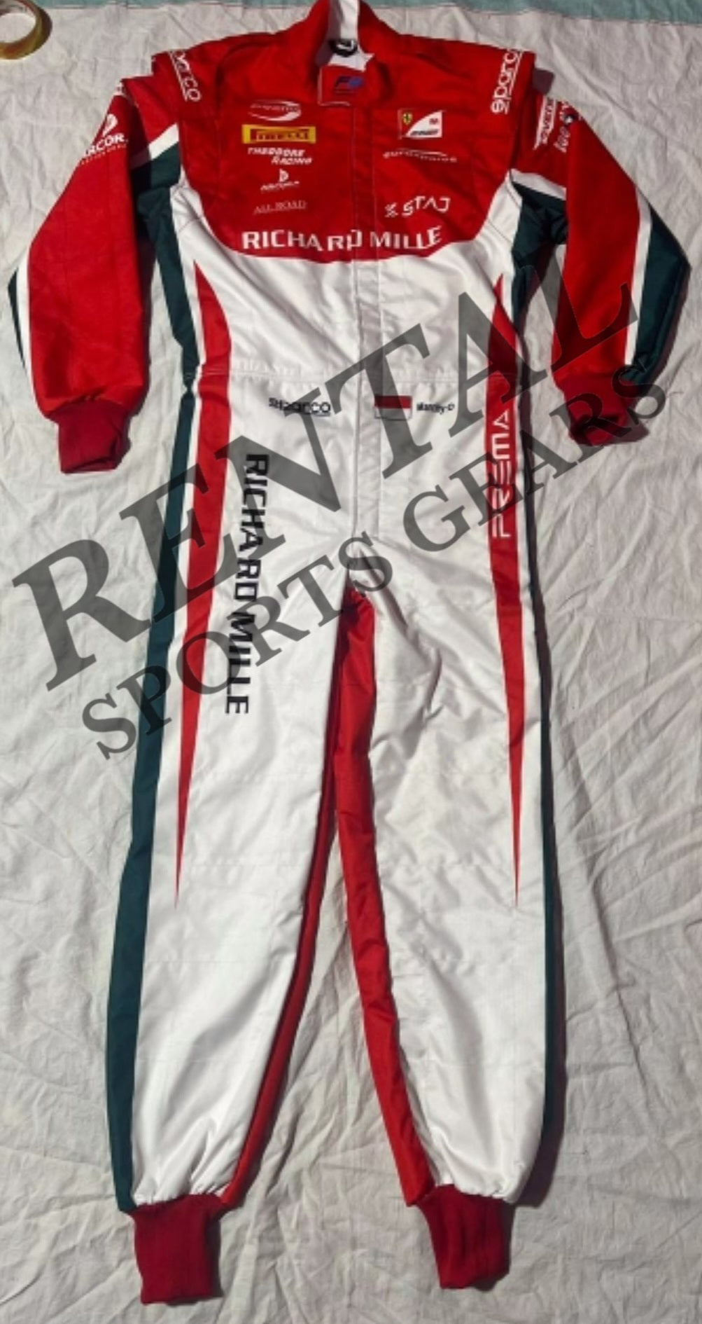 Charles Leclerc 2017 Race Suit Formula 2 Champion - Richard Mille Race Suit - Rental Sports