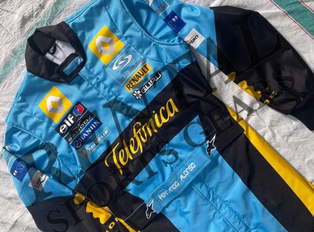 Fernando Alonso 2006 Renault Formula 1 Race Suit - Rental Sports