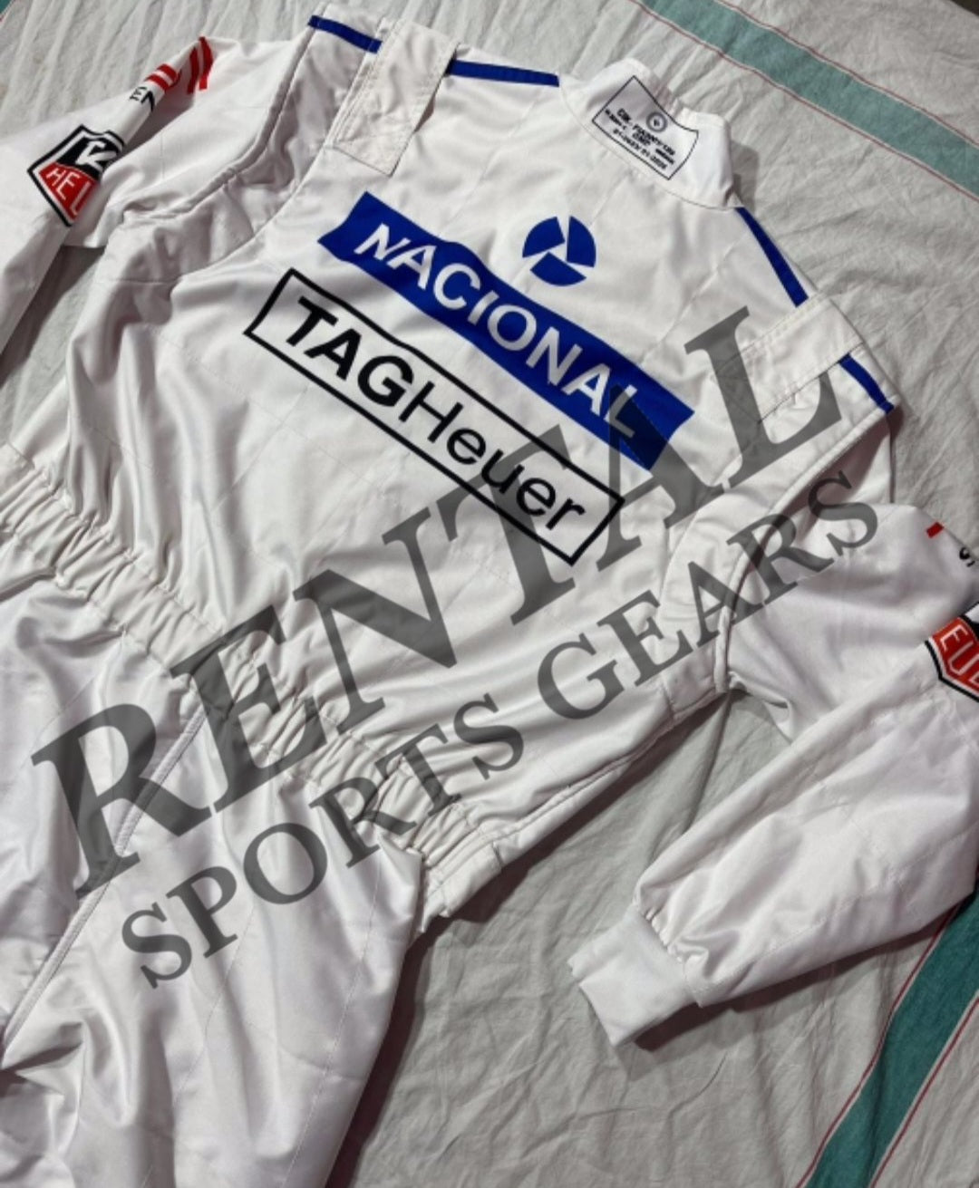 Ayrton Senna 1993 PARIS BERCY Replica Racing Suit - Rental Sports
