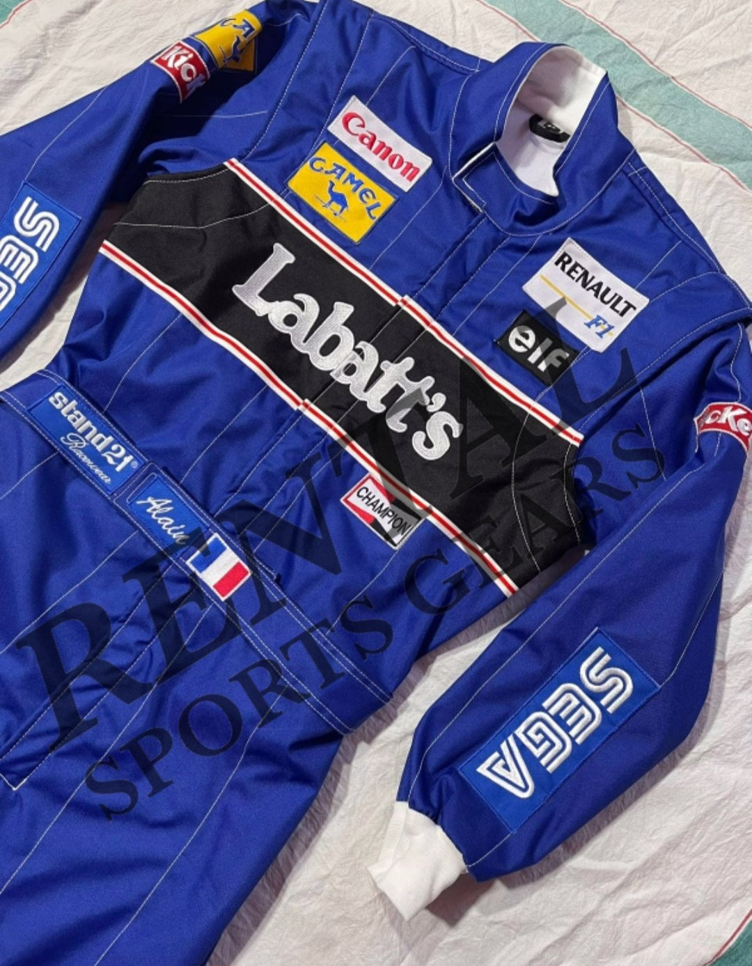 Alain Prost 1993 Embroidery Race Suit F1 | F1 Replica Embroidery Race Suit - Rental Sports