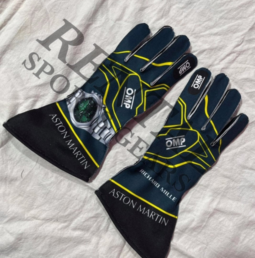 Aston Martin F1 Race Gloves - Rental Sports