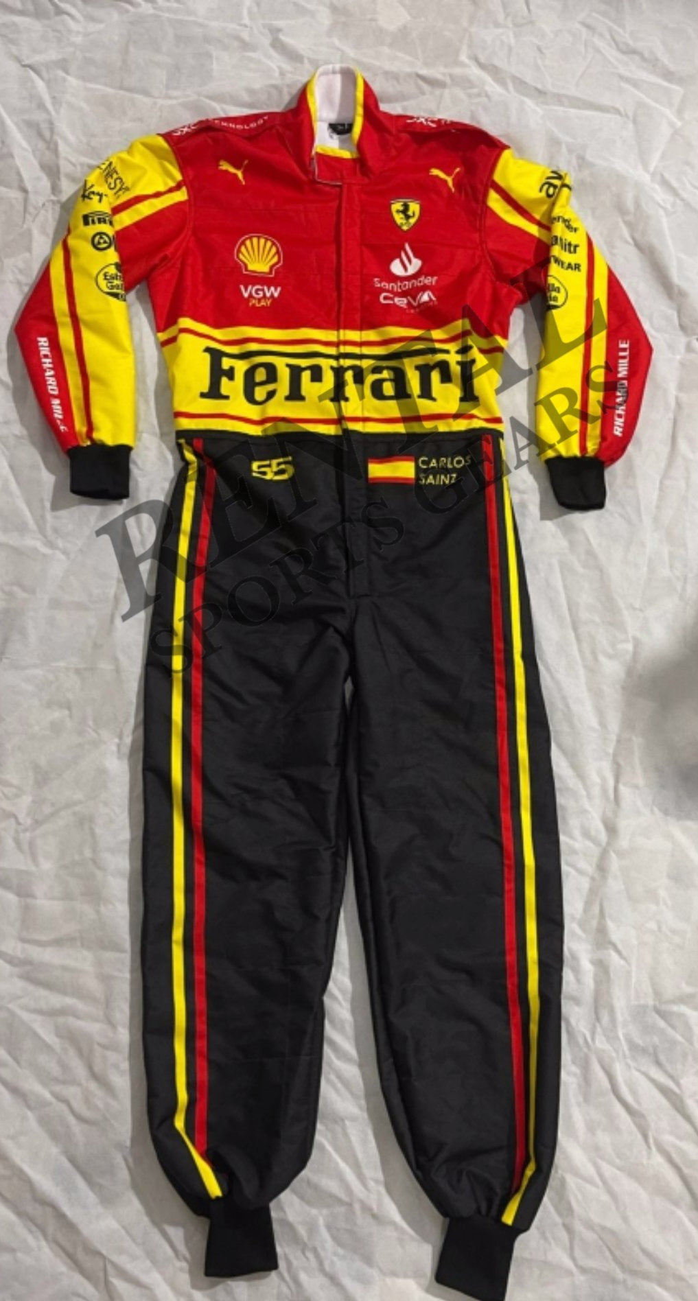 Charles Leclrec Ferrari special suits for 2023 F1 Italian GP at Monza - Rental Sports