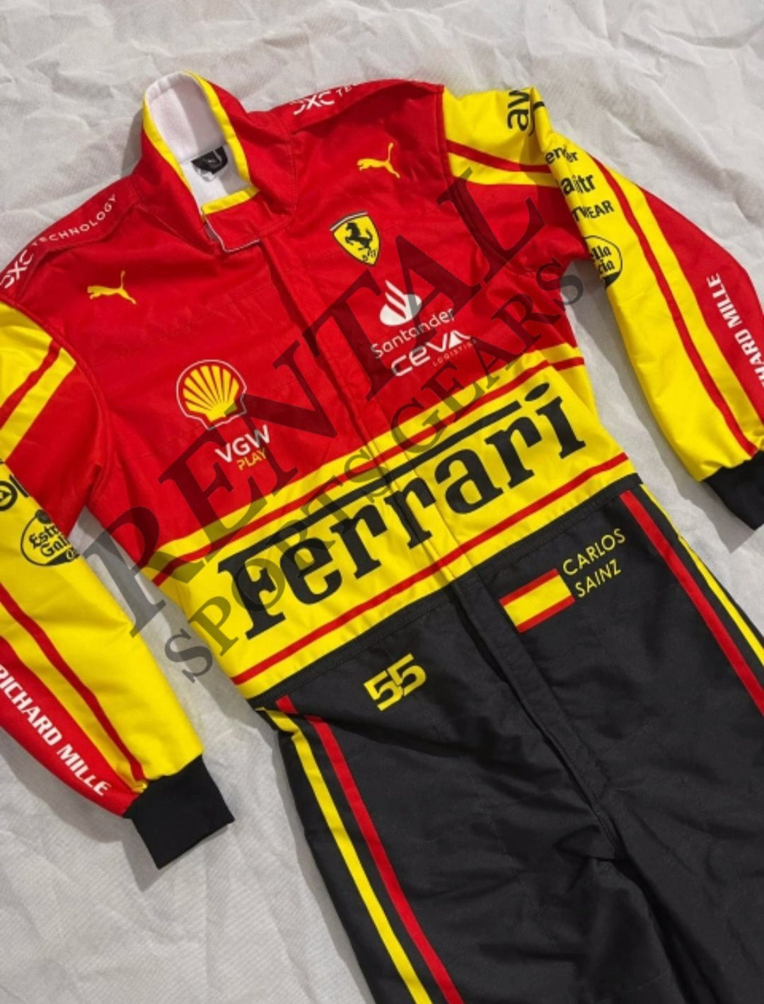 Charles Leclrec Ferrari special suits for 2023 F1 Italian GP at Monza - Rental Sports