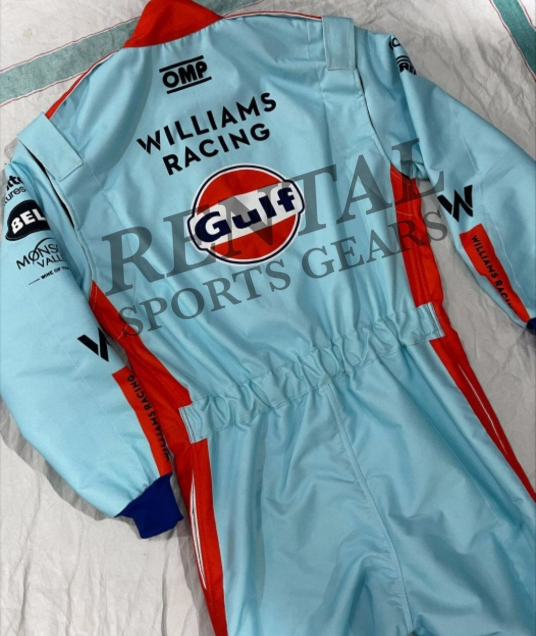 2023 Logan Sargeant Gulf & williams Race Suit Singapore GP - Rental Sports