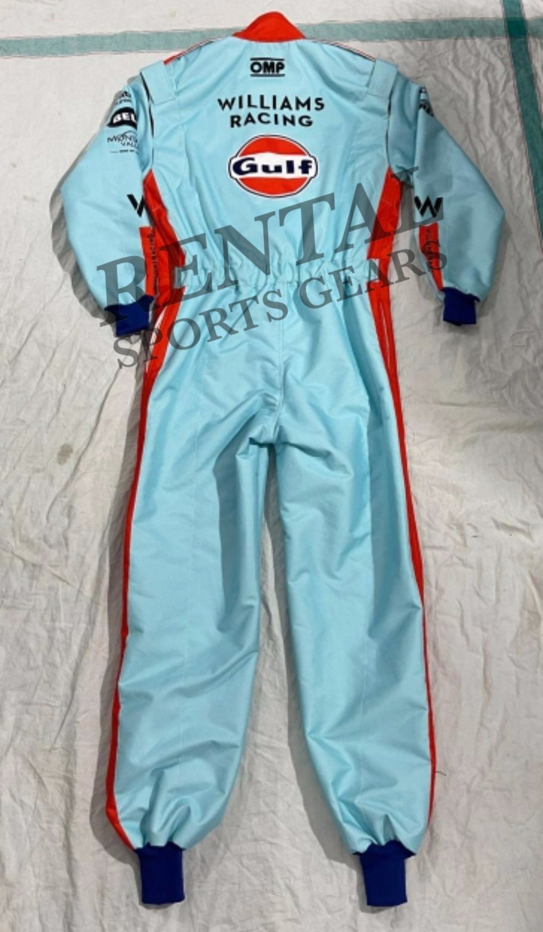 2023 Logan Sargeant Gulf & williams Race Suit Singapore GP - Rental Sports