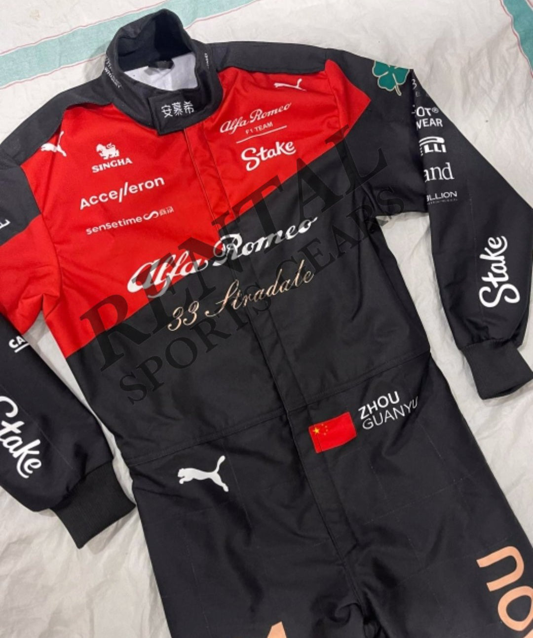 2023 Zhou Guanyu Alfa Romeo F1 Team 2023 Race Suit - Rental Sports
