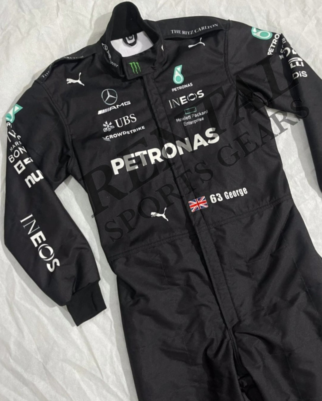 George Russell Mercedes suit 2023 f1 race suit - Rental Sports