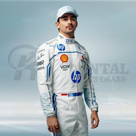 2025 Monaco GP Charles Leclerc F1 Race Suit Scuderia Ferrari