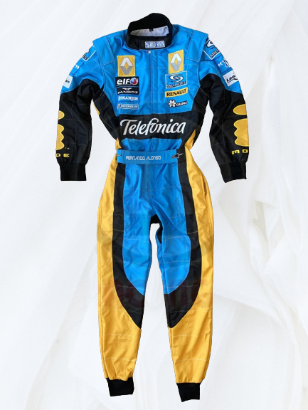 Fernando Alonso 2006 Replica racing suit / Renault F1 | F1 Replica Embroidery Race Suit - Rental Sports