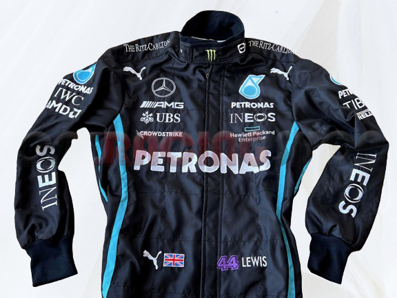 Lewis Hamilton 2022 Racing Suit F1 Mercedes AMG Petronas | F1 Replica Embroidery Race Suit
