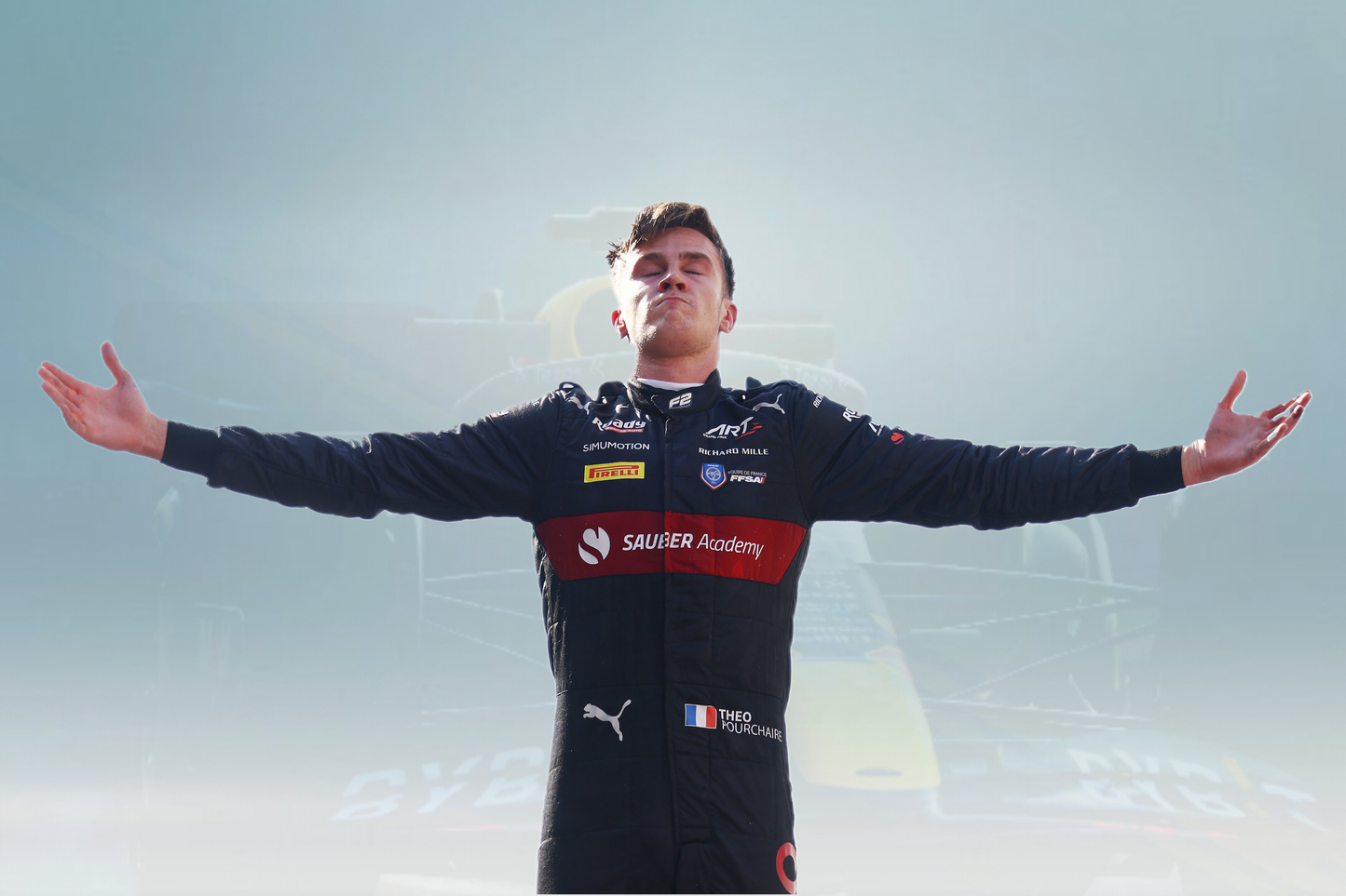 F2 Race Suit Theo Pourchaire 2023 ART Grand Prix - Rental Sports