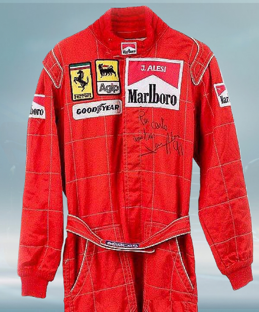 1991 Jean Alesi Race Worn Ferrari F1 Suit