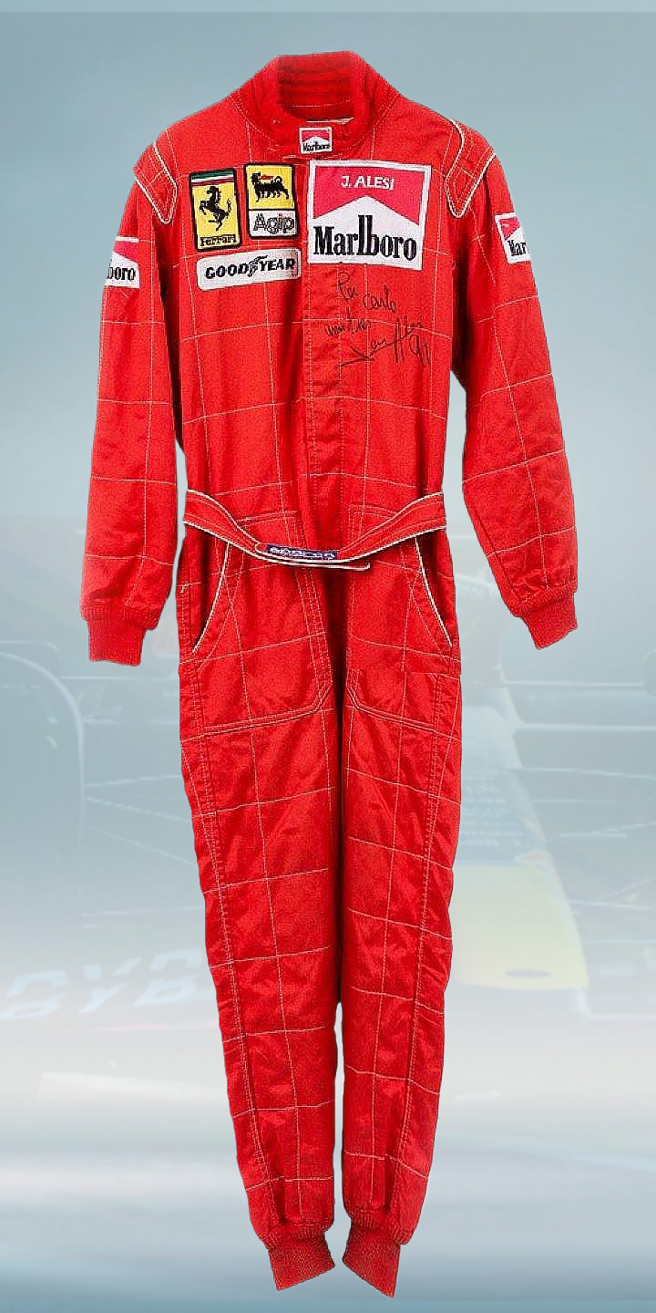 1991 Jean Alesi Race Worn Ferrari F1 Suit