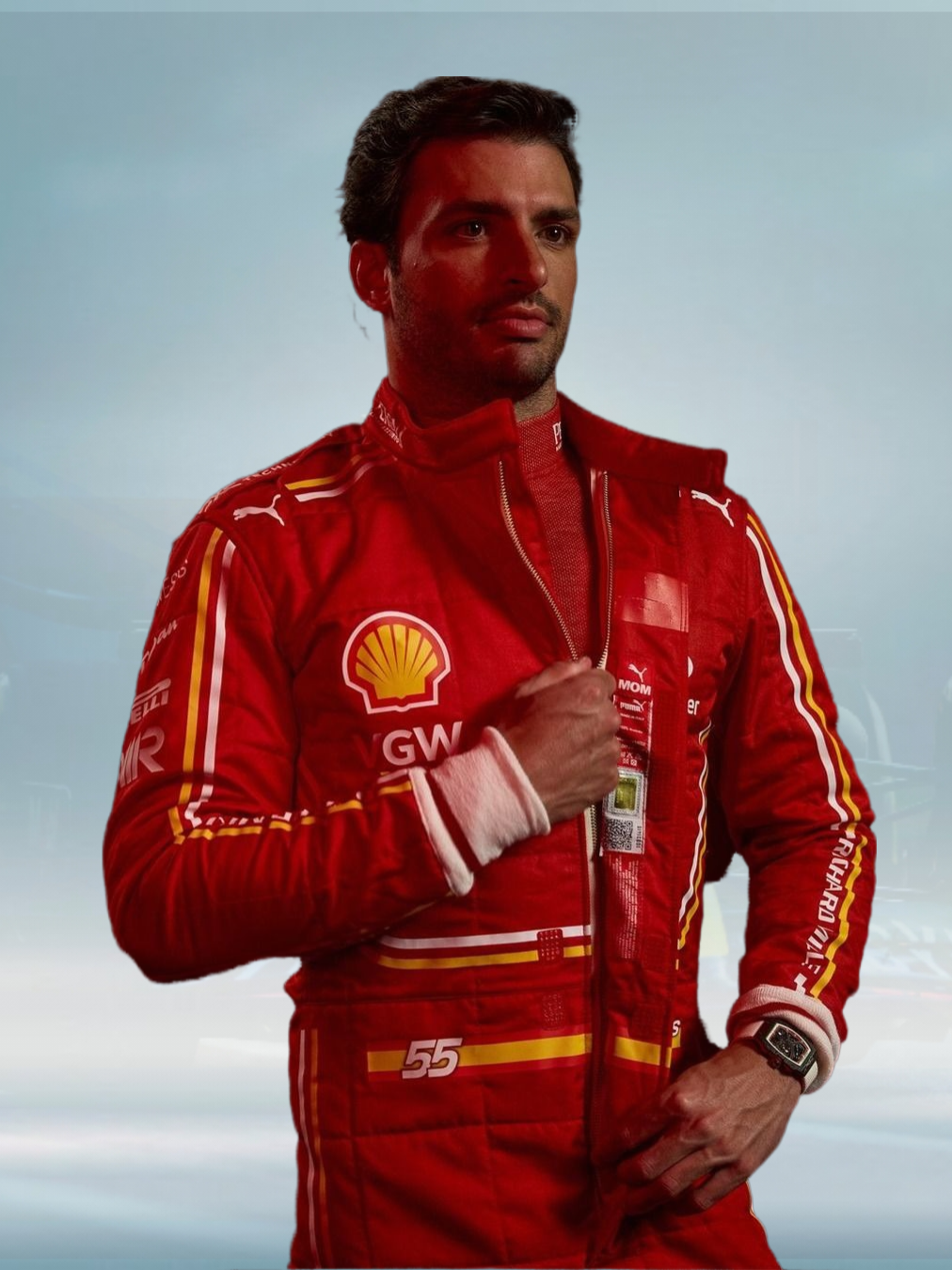 2024 Carlos Sainz Scuderia Ferrari Race Suit F1 - Rental Sports