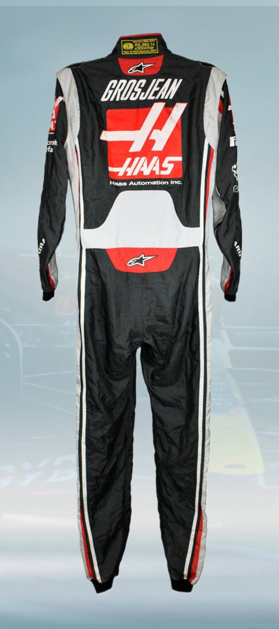 2017 Romain Grosjean Haas Race F1 Suit