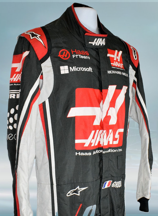 2017 Romain Grosjean Haas Race F1 Suit