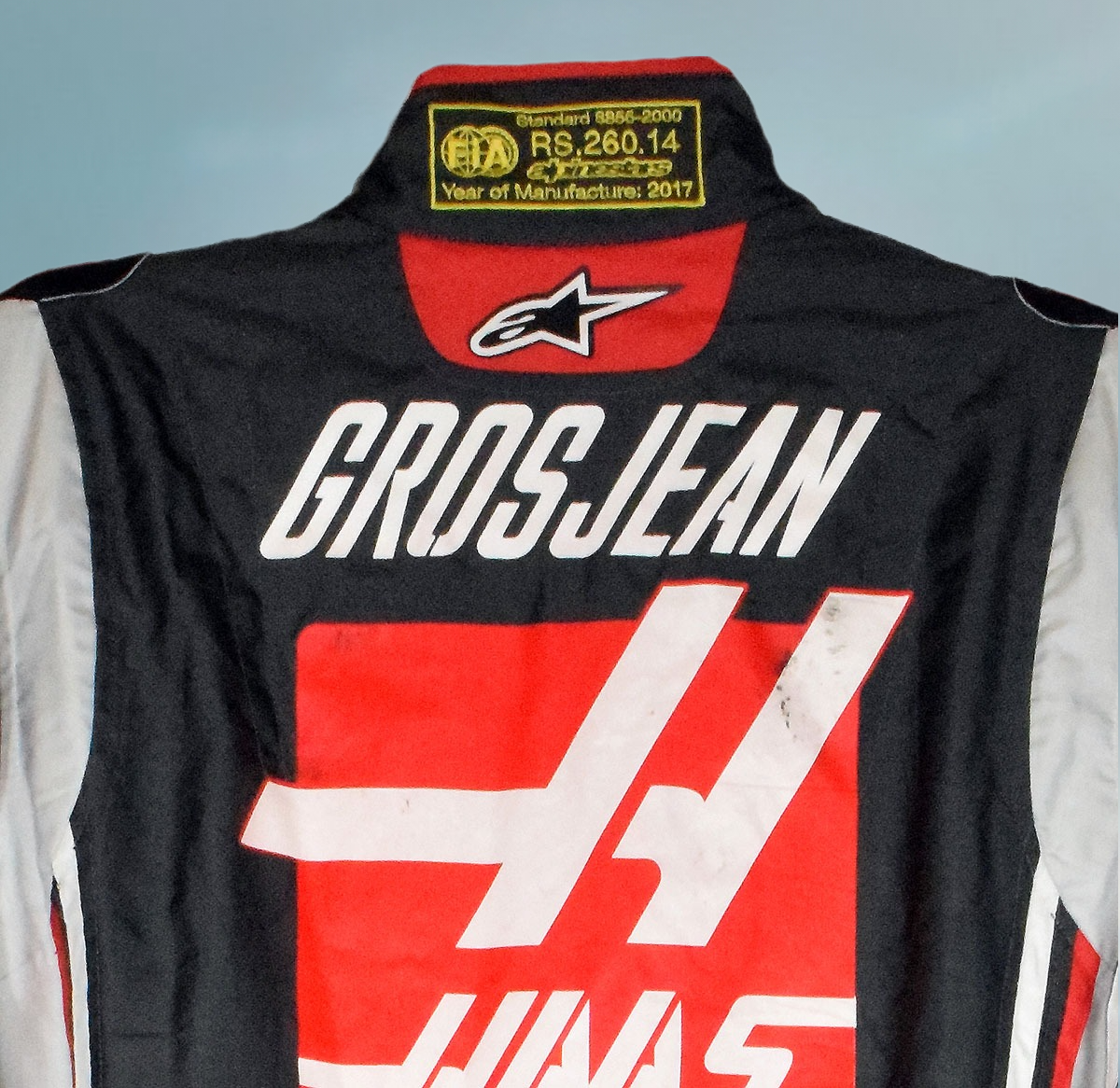 2017 Romain Grosjean Haas Race F1 Suit