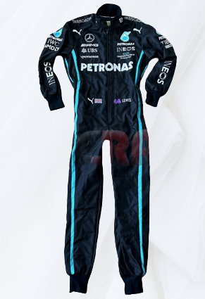 Lewis Hamilton 2022 Racing Suit F1 Mercedes AMG Petronas | F1 Replica Embroidery Race Suit
