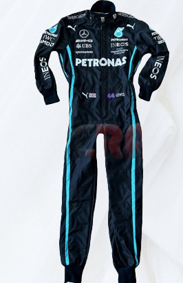 Lewis Hamilton 2022 Racing Suit F1 Mercedes AMG Petronas | F1 Replica Embroidery Race Suit