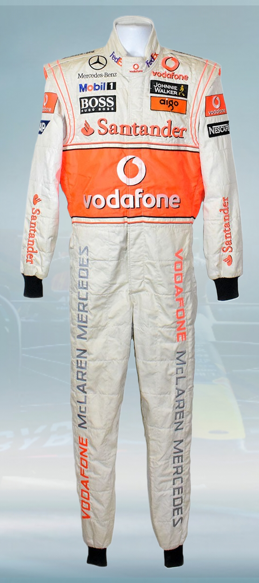2009 Lewis Hamilton McLaren Mercedes Race F1 Suit