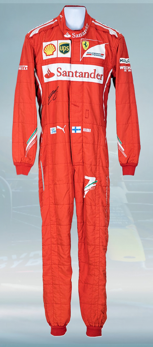 2014 Kimi Raikkonen Race Ferrari F1 Suit